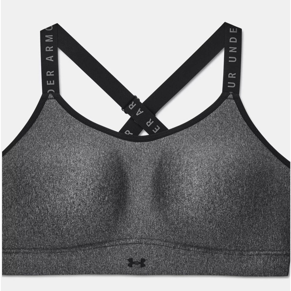 Under Armour Sports Bra Women Size 1X UA 1354314 Infinity Low Heather